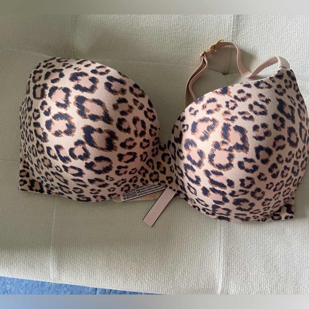 Victoria's Secret Leopard Print Bra - Tan and Black